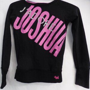 JOSHUA, J'Adore Joshua, size small, black long sleeve sweatshirt, BNWOT